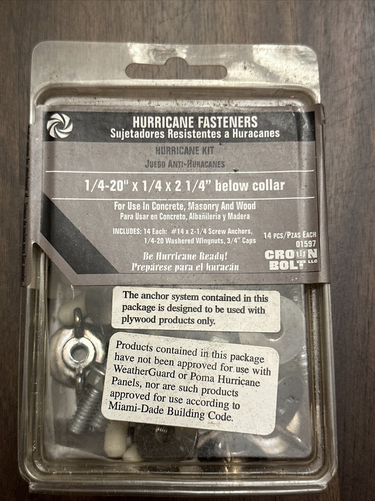 Door / Window Permanent Hurricane Anchoring Kit 14pcs