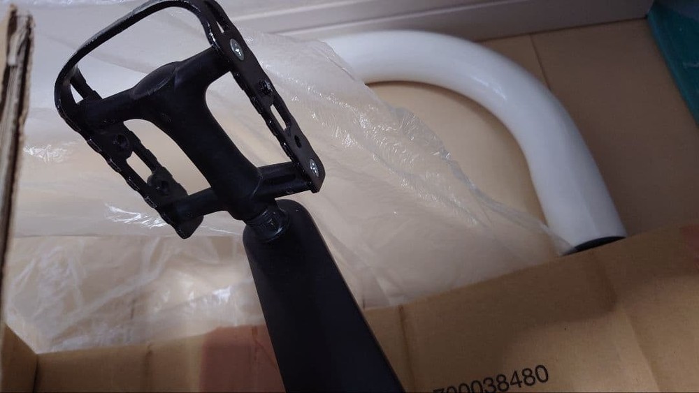 Microshift cset + flat pedals, with chain