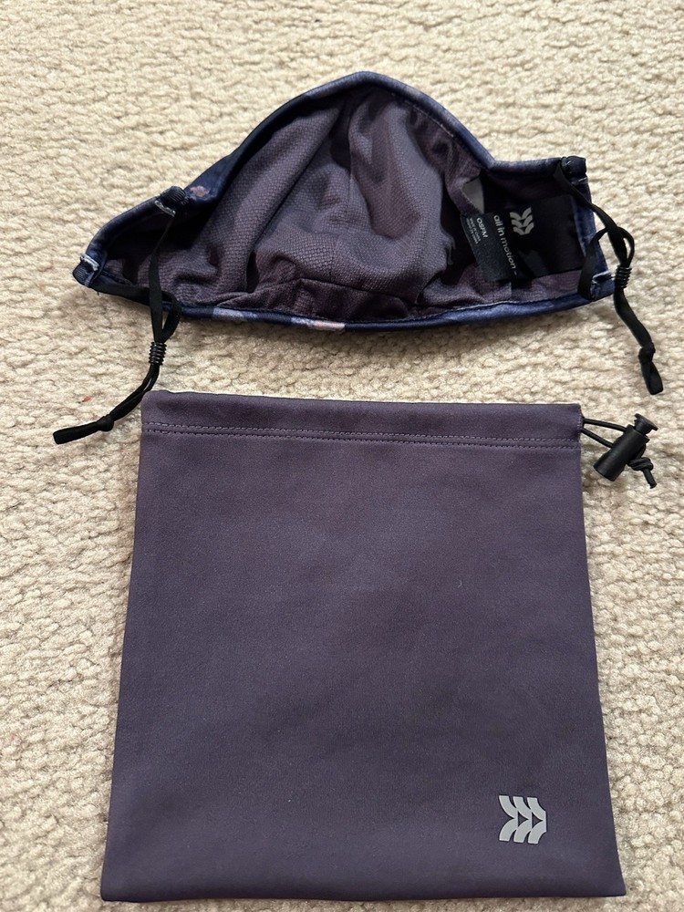 All in Motion Patterned Face Mask with Pouch never used