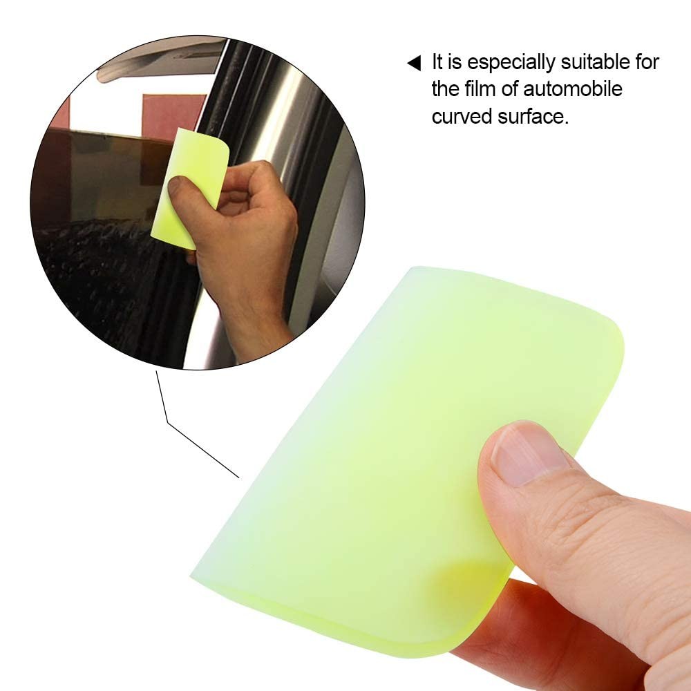 NEWISHTOOL PPF Squeegee for Vinyl, Soft Rubber Scraper Tools, 3 Colors