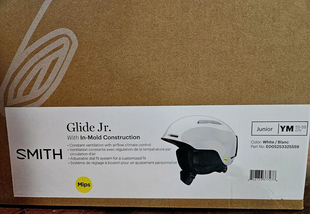 Smith Glide Jr. MIPS Snow Helmet Youth Medium White