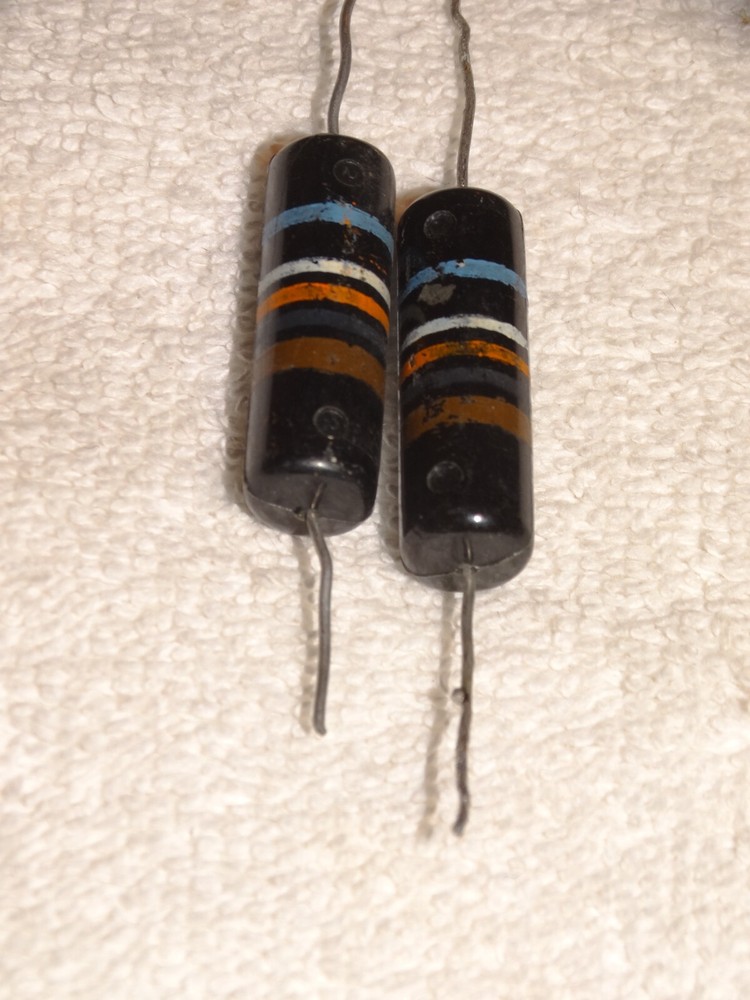 2 - Vintage Sprague Bumble Bee Capacitor Pulls *.01 600 volt* #2 *Tone Cap*