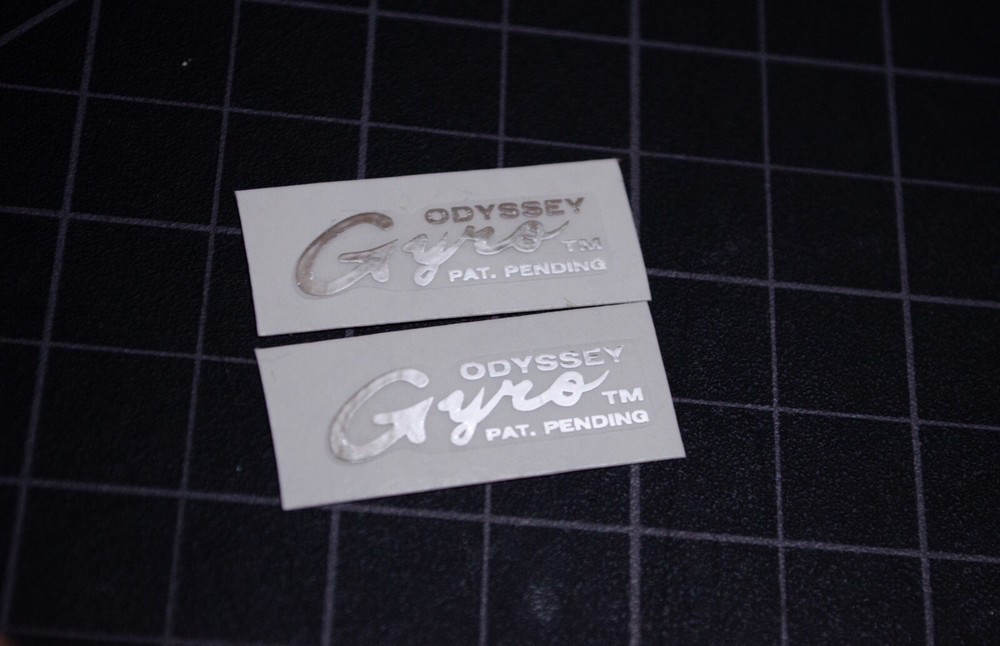Decals for Odyssey Gyro Cup - CHROME