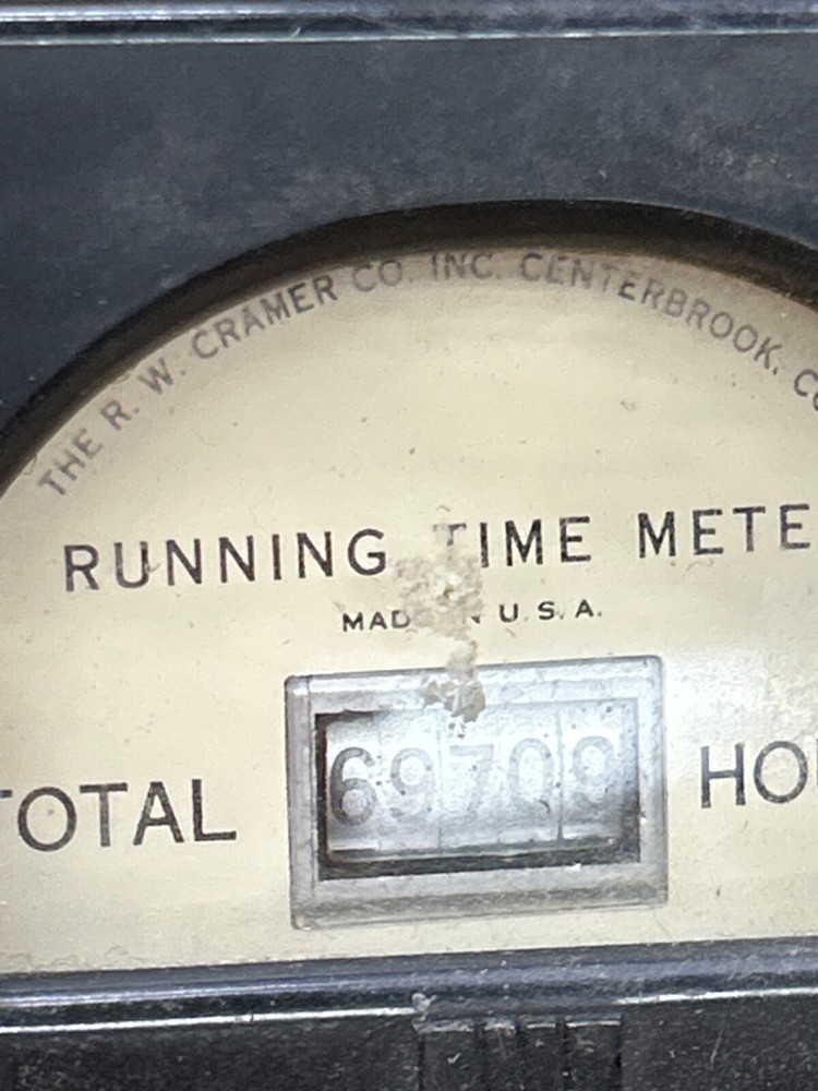 Vintage RW Cramer Running Time Meter Gauges
