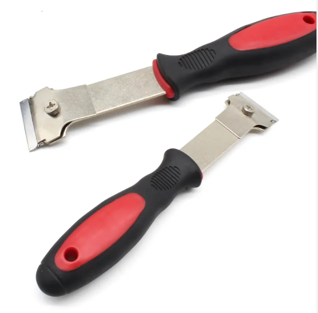 JAAGS 2pc Metal Plastic Single Double Edge Razor Blade Glue Scraper Tool Set