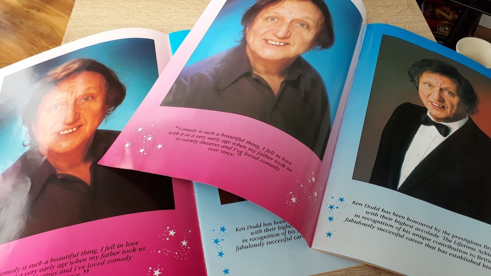 2 Identical Ken Dodd Happiness Always Tour Programmes+ 2 Different Flyers
