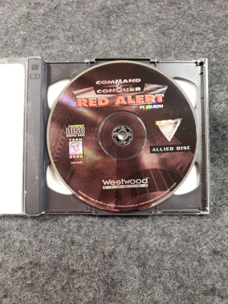 Command and Conquer Red Alert Soviet and Allied Discs Westwood Studios PC .(SB4)