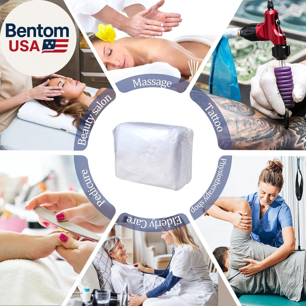 30PCS Disposable Fitted Massage Table Sheets, Heavy Duty Elastic Disposable Bed