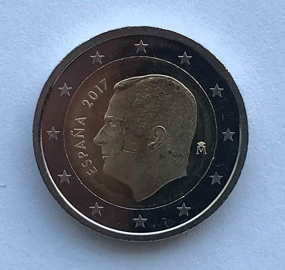 SPAIN - 2 € circulation coin 2017 -  King Felipe VI UNCIRCULATED