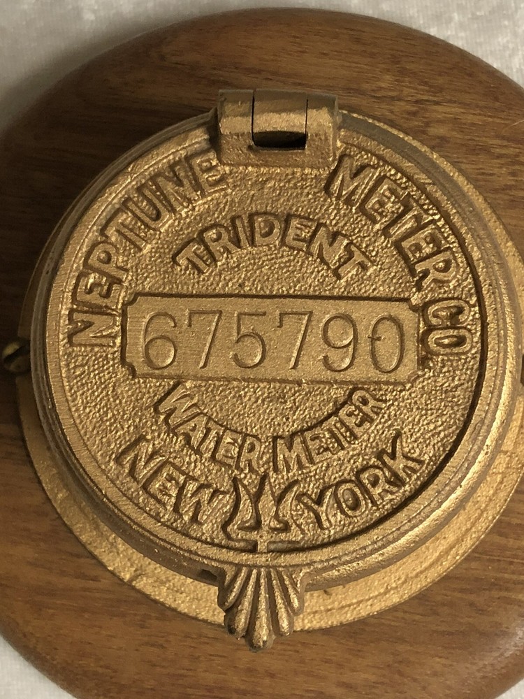 Vintage Neptune Trident Water Meter Box