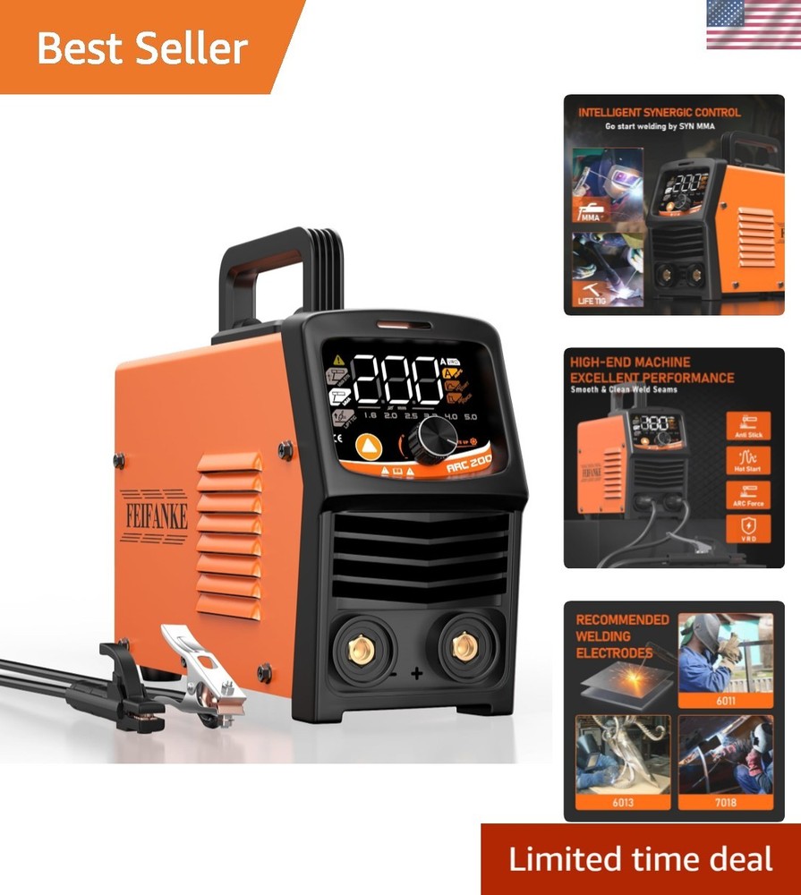 Beginner-Friendly Stick Welder with Smart MMA Technology & Complete Accessories