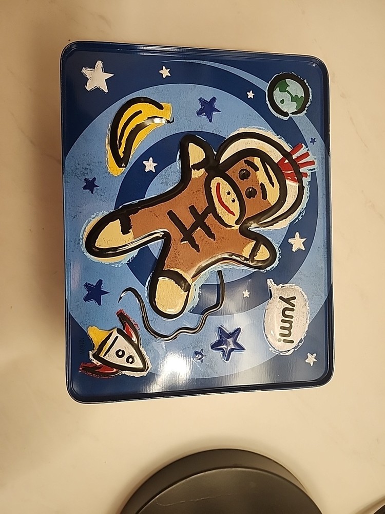 Sock Monkey Lunch Box or Keepsake Box by Schylling
