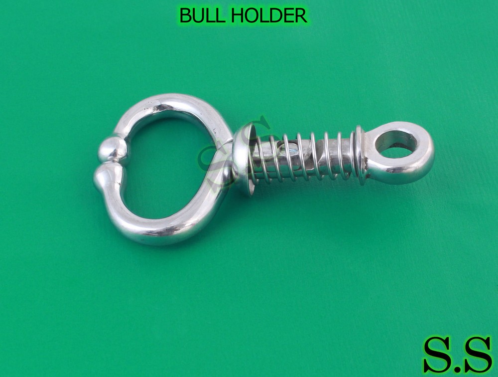 BULL HOLDER with Coiled Spring STAINLESS STEEL