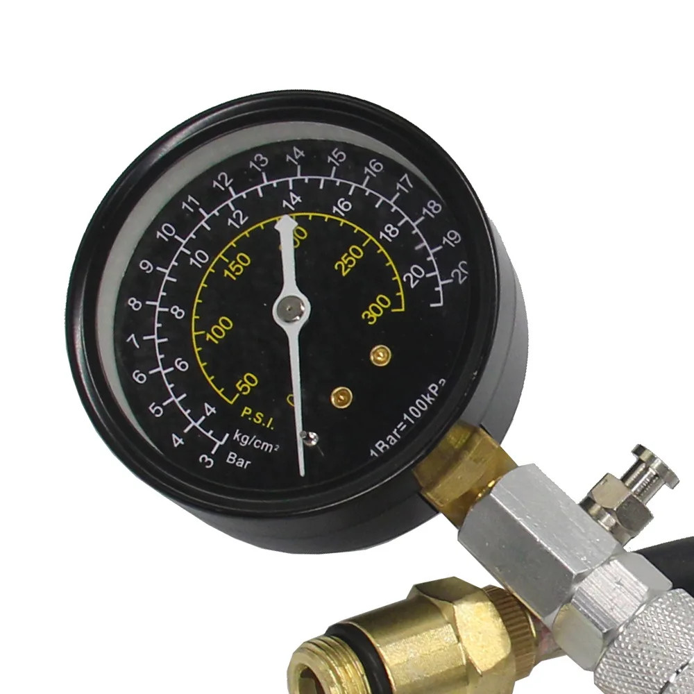 Engine Cylinder Compression Gauge Tester Kit Gas Engine Diagnostic Tester Tool ﻿