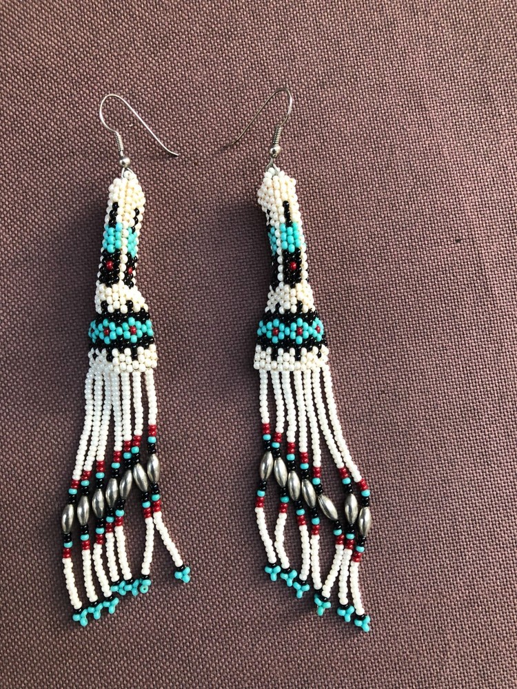 Beaded Mohican Earrings