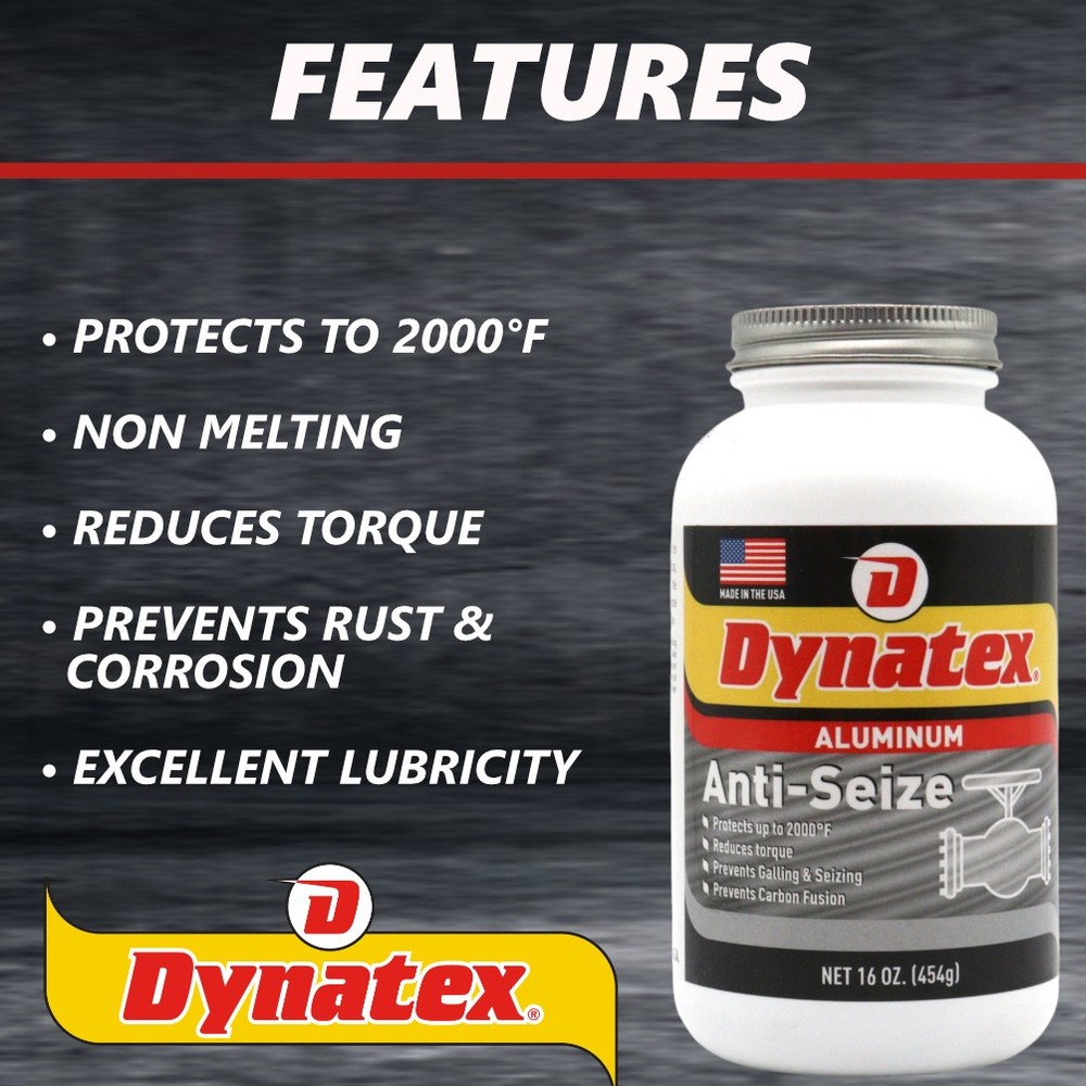 Dynatex Aluminum Anti-Seize 16 oz Can Galling Protection (12-Pack)