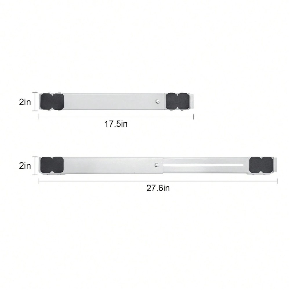 White Heavy Duty Appliance Rollers Extendable Fridge Moving Stand Washer Dolly