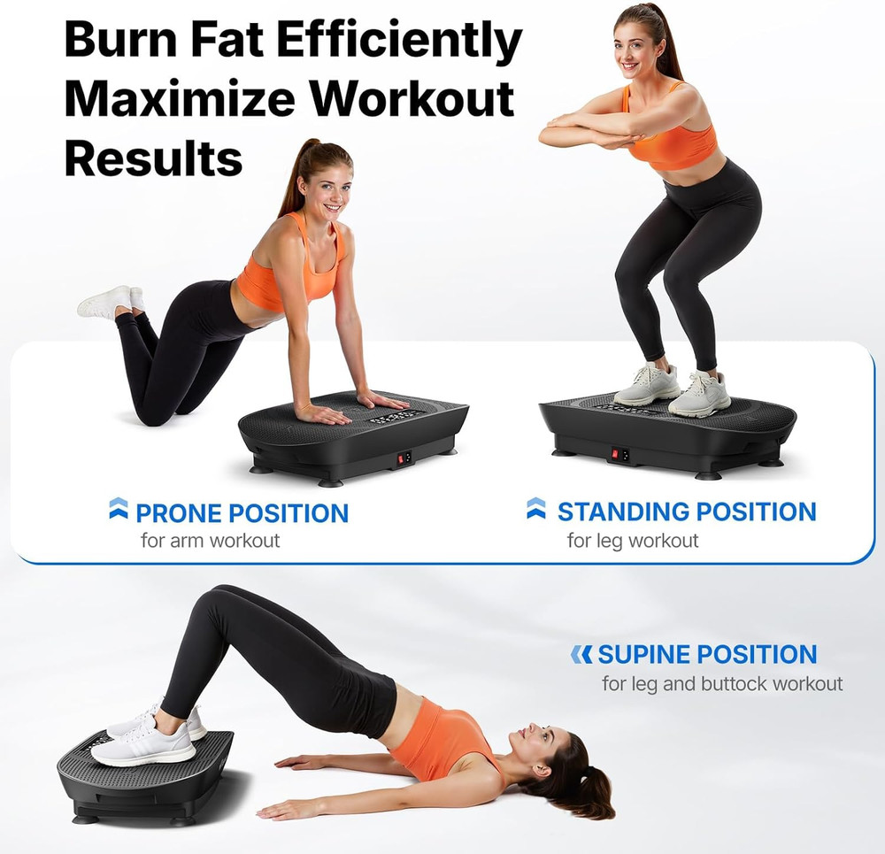 Vibration Plate Exercise Machine, Curved Vibration Plate for Lymphatic Drainage