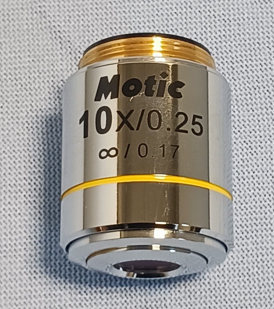 Motic EC-H Plan 10x/0.25 ∞/0.17 Microscope Objective