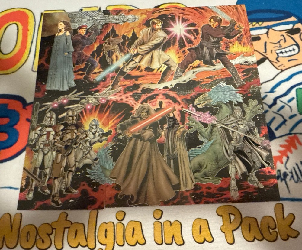 Star Wars Evolution Update Complete Etched Foil Puzzle Chase Card Set 1-6