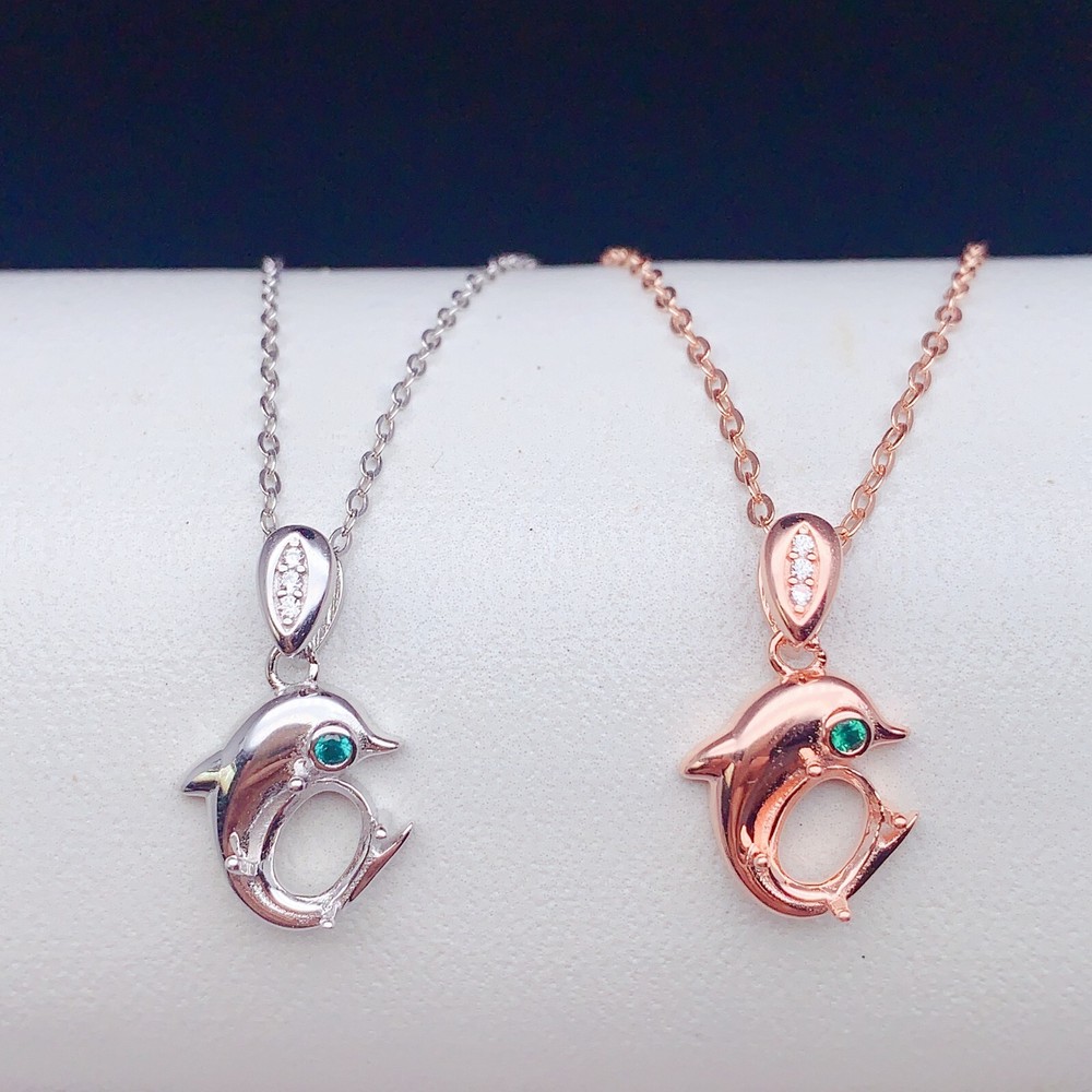 Silver 925 pendant empty setting, DIY blank setting YD96