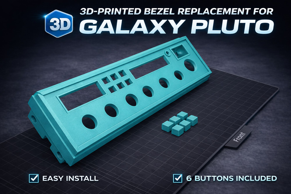 GALAXY PLUTO BEZEL REPLACEMENT (INCLUDES FACEPLATE AND BUTTONS)