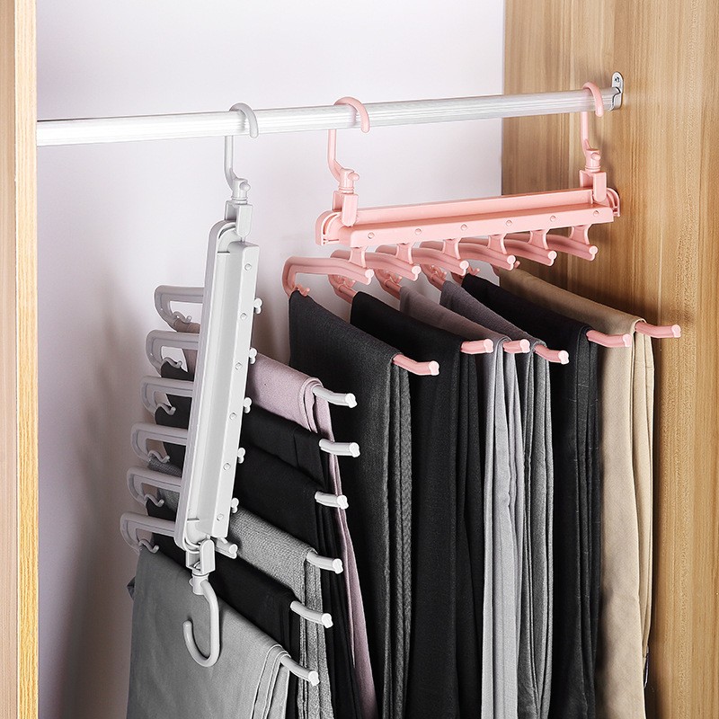 Folding Multi-Functional Multi-Layer Trousers Rack Trousers Hanger Household Mag