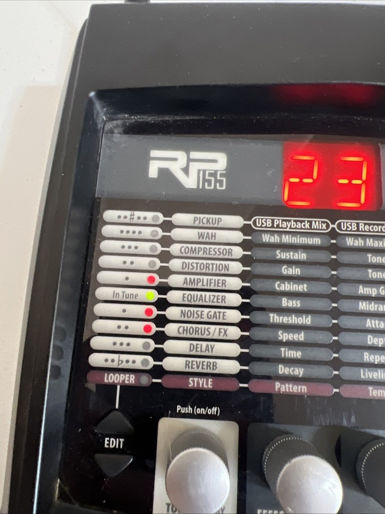 Digitech RP155V Guitar Multi Effects Processor Working Used No Adapter