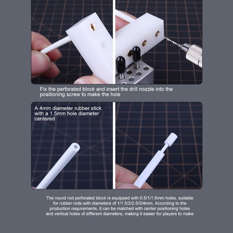 Vertical Centering Jig Drilled Rod Alignment Block For Model Making Model