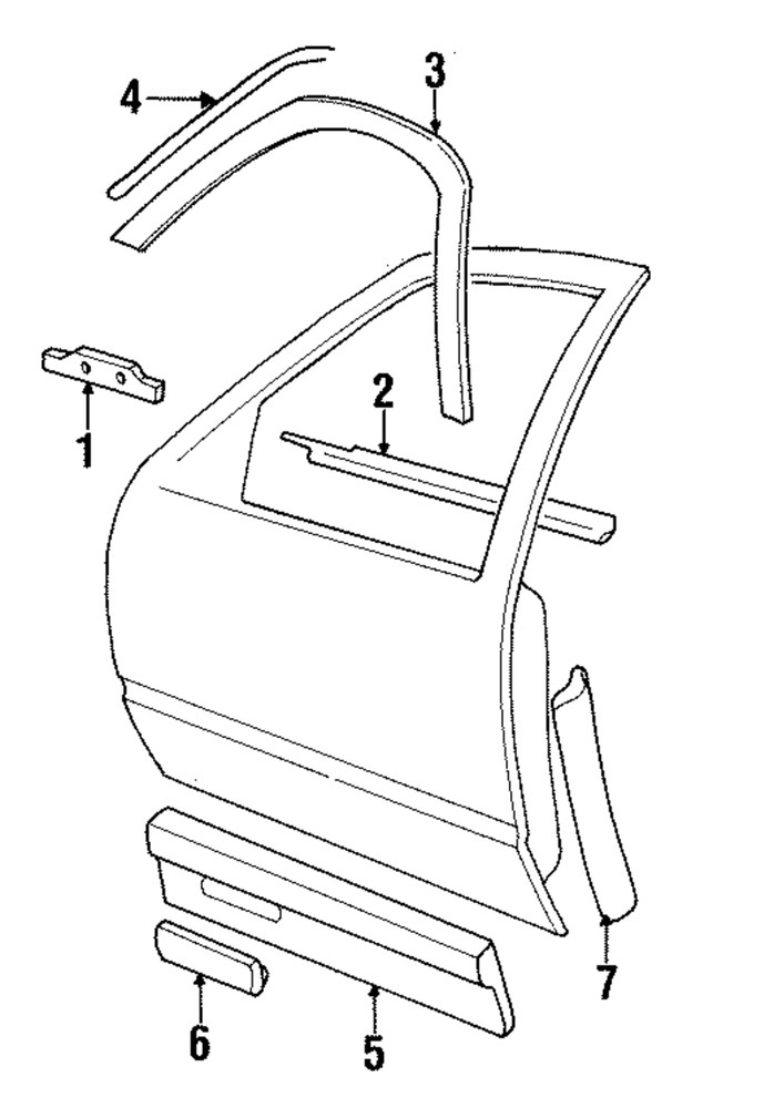Genuine GM Window Molding Seal 03547840