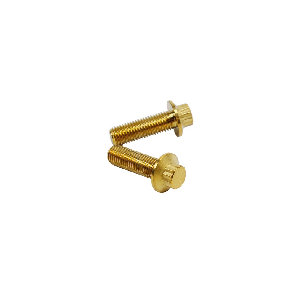 2 PCS Gold Titanium Screws Bolts for Harley Davidson Mid Control Shift Linkage