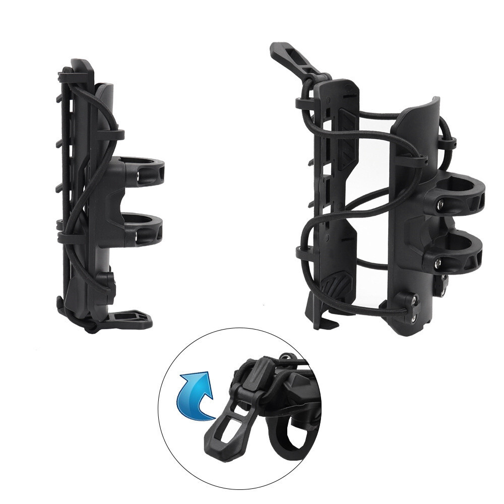 Motorcycle Cup Holder Adjustable Protective Bumper 25MM Mount Drink Water Bottle