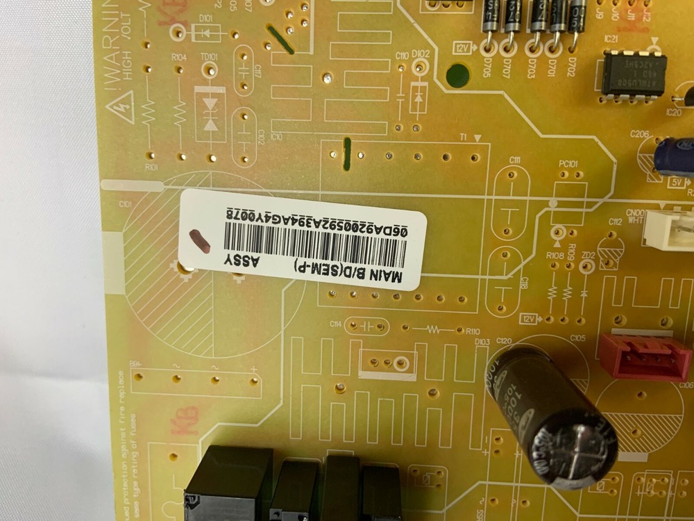 🌟 SAMSUNG MAIN PCB CONTROL BOARD REFRIGERATOR DA92-00592A