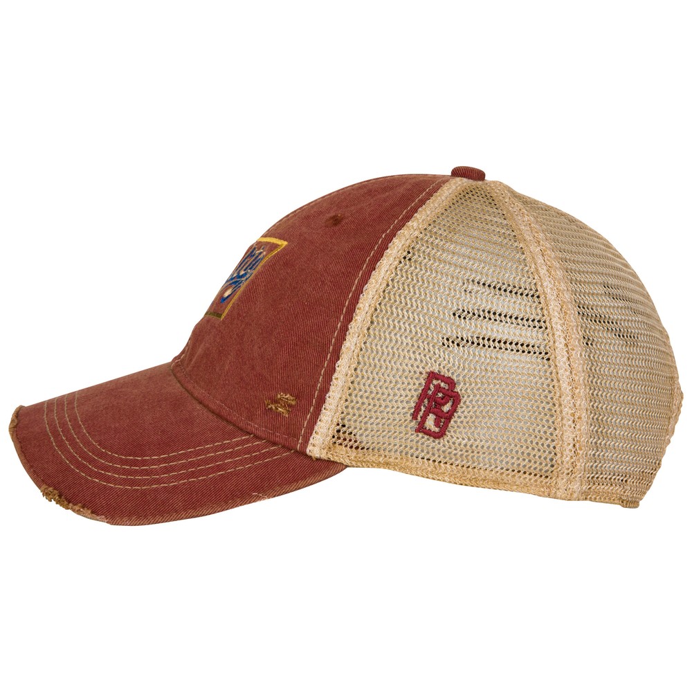 Schlitz Embroidered Patch Adjustable Hat Red