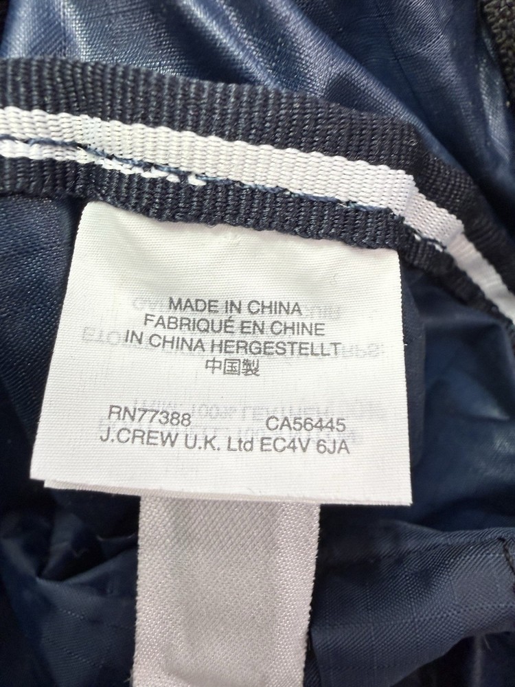 J. Crew Navy Lightweight Backpack Packable for Travel Hiking