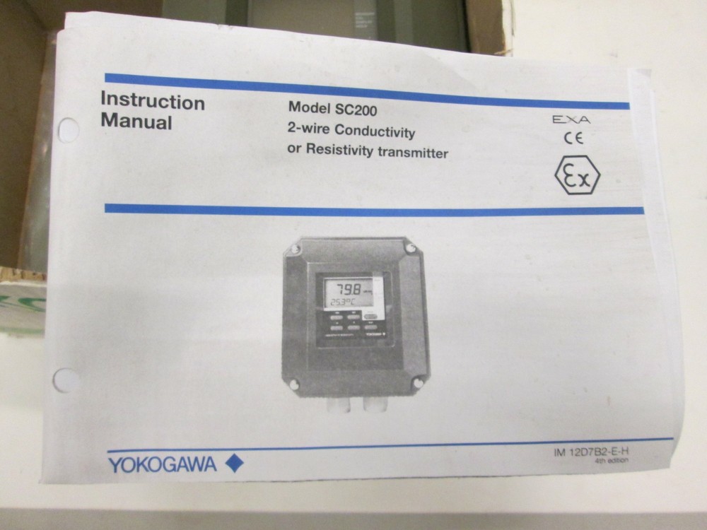 Yokogawa, Model SC200, 2 Wire Conductivity or Resistivity Transmitter, New
