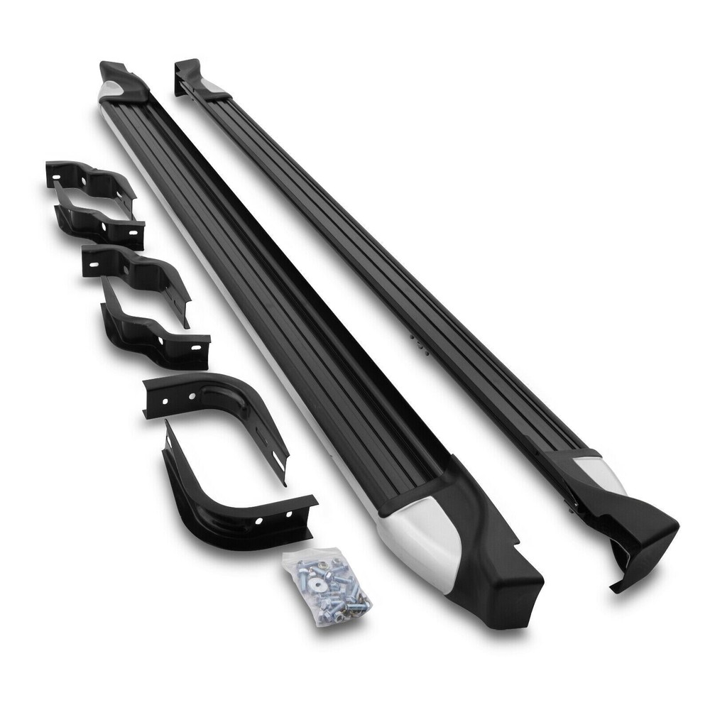 OEM STYLE RUNNING BOARDS SIDE STEPS - PAIR FOR ISUZU D-MAX DOUBLE CAB 2012-2020