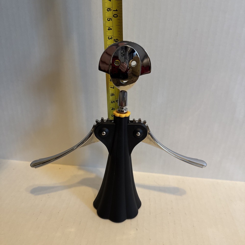 Anna G. Corkscrew Black Bottle Opener Winged