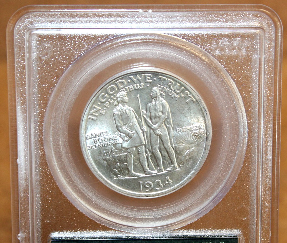 1934 Boone Silver Half Dollar PCGS MS65 in OGH [036WEI]