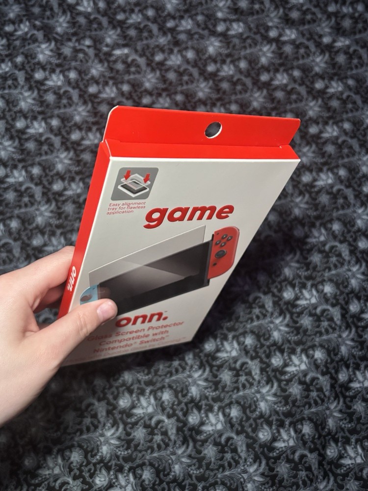 onn. Glass Screen Protector Clear Scratch Resistant for Nintendo Switch