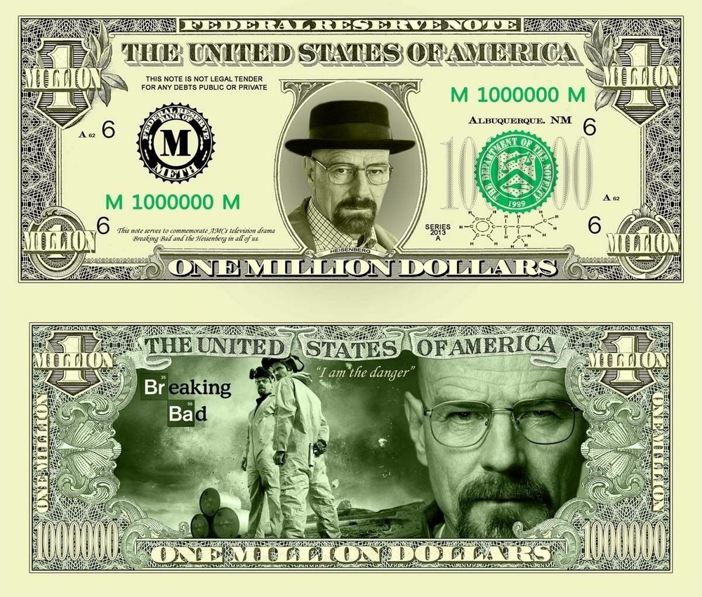 OUR BREAKING BAD NOVELTY NOTE (2 EA)