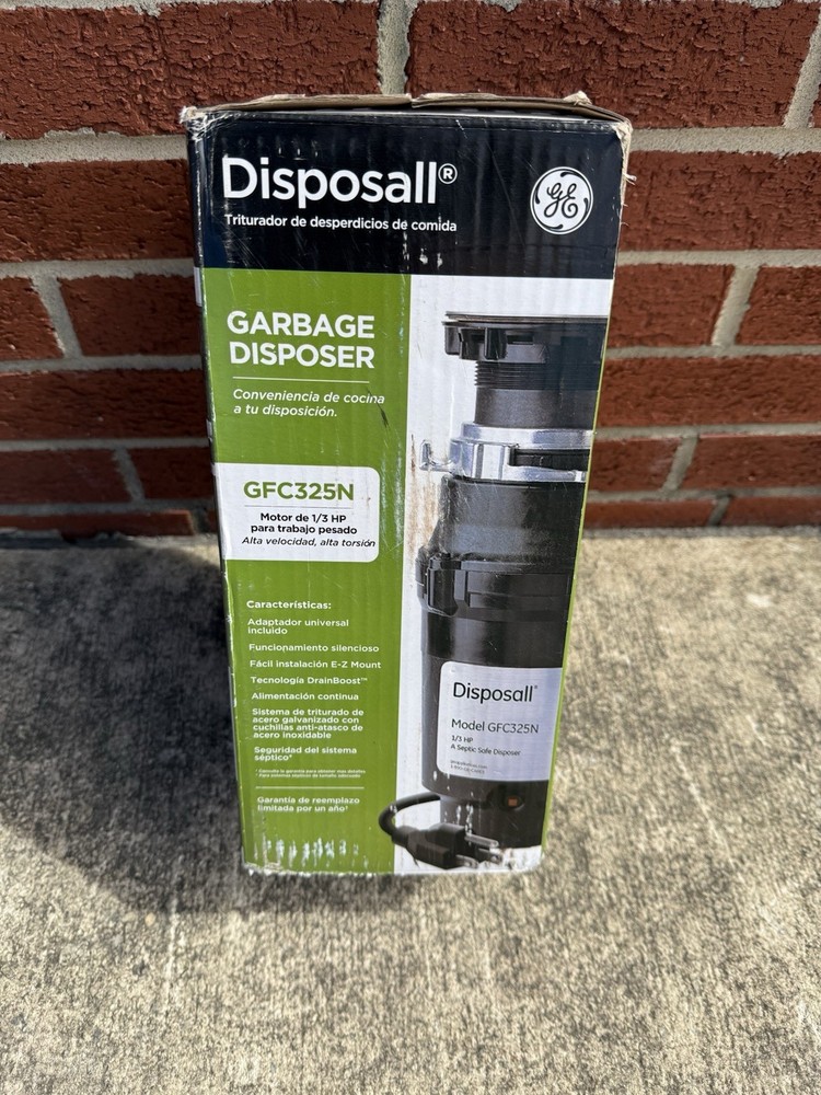 GE 1/3hp Garbage Disposal - New
