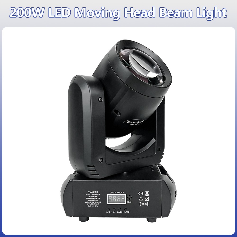 4pcs 200W LED Moving Head Beam Light DMX512 DJ Disco Stage Effect Lighting