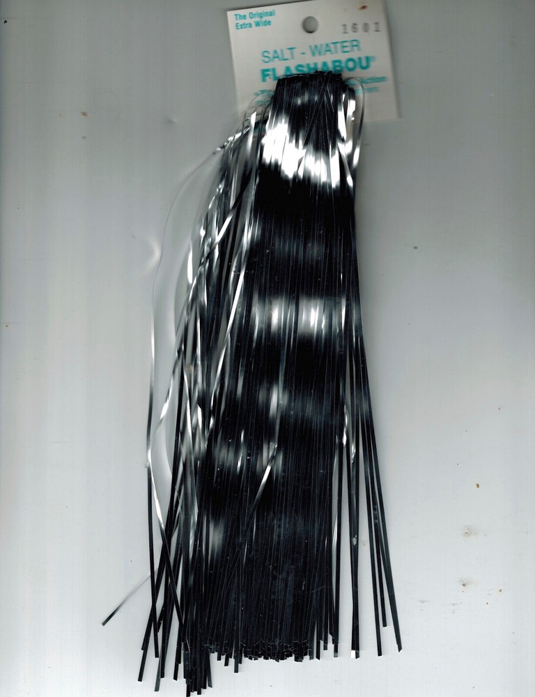 Saltwater Flashabou, Silver, per Three (3) packs