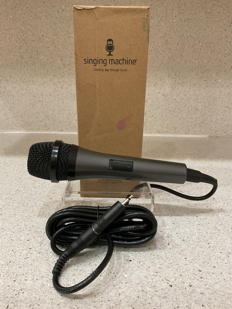 Singing Machine Wired Unidirectional Dynamic Karaoke Microphone - Black - SMM205