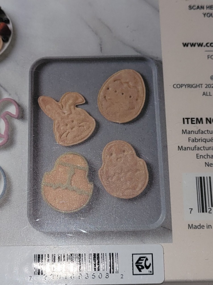 🐰 3 Piece Easter Pancake Mold Set Bunny Chick Egg New NIP Cookie Egg Silicone