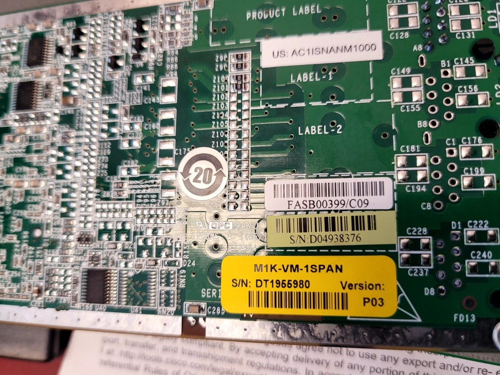AudioCodes M1KB M1K-VM-1SPAN module trunks for Mediant 1000 (FD)