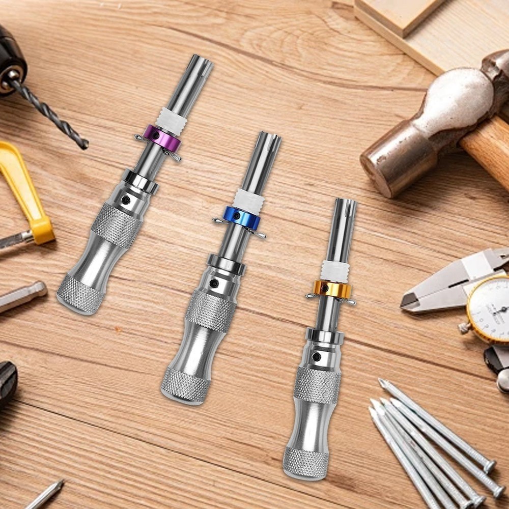 3Pcs 7 Pin Advanced Tubular Lock Tool Set For Padlock Hook Tool Seal Pick Puller
