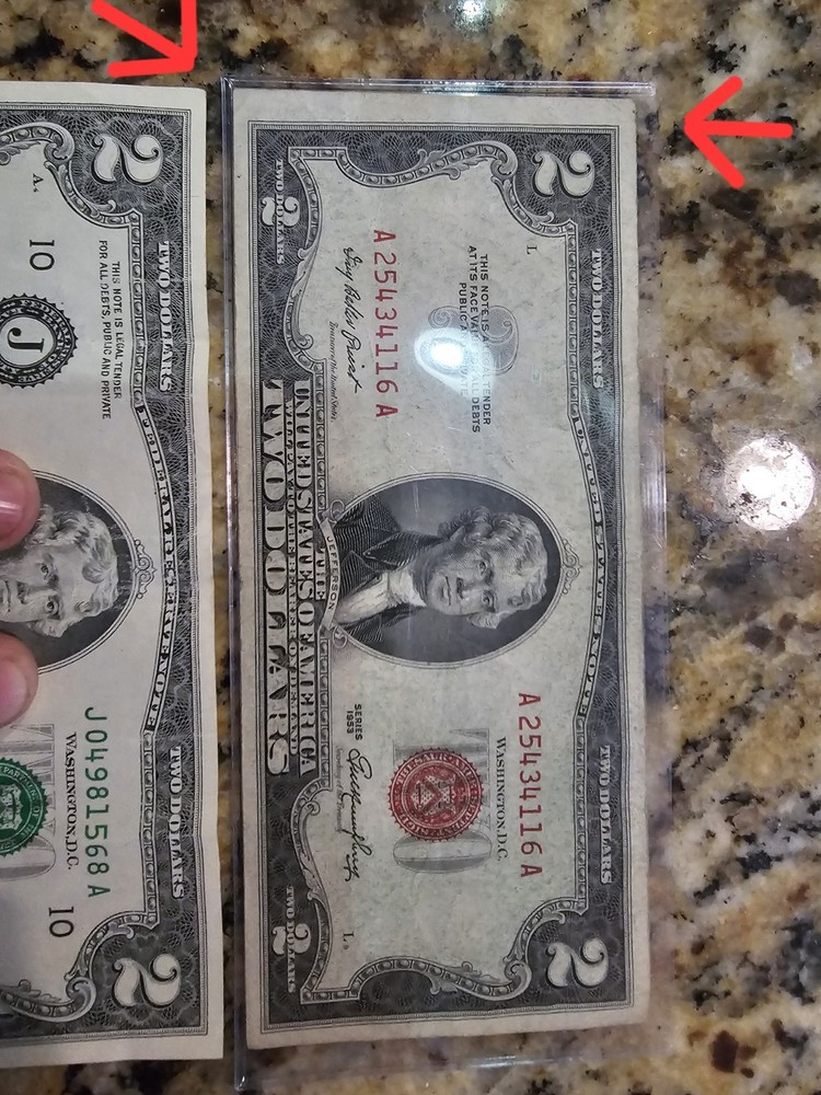 1953 2$ Error