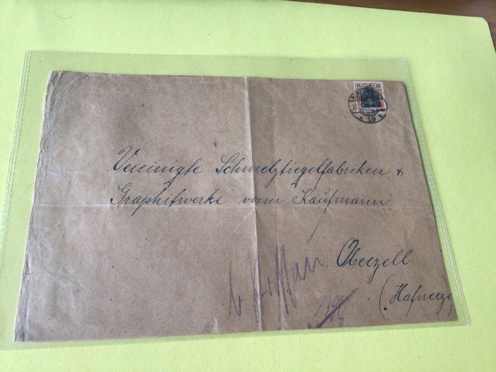 Germany Berlin 1918 Large Stamps cover wrapper  Ref 53810